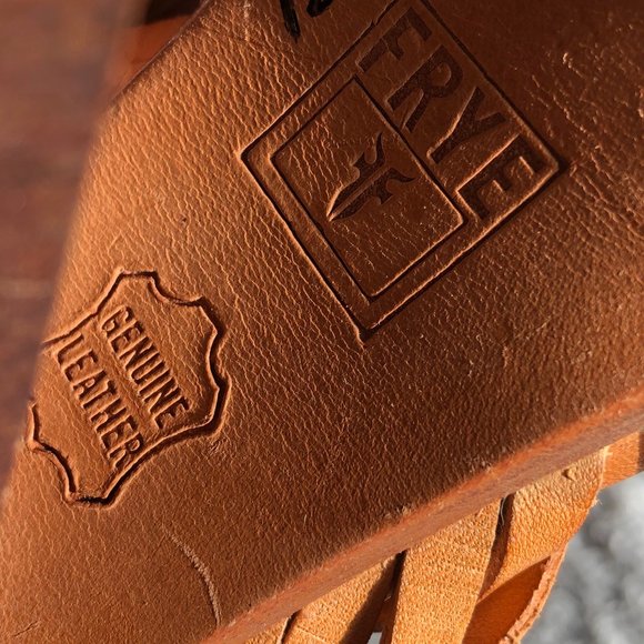 Frye Joy Huarache Slingback Leather Heels - Picture 7 of 8